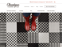 Tablet Screenshot of classiquefloors.com